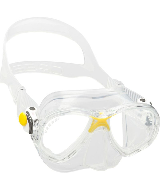 Plongée Enfant Masque pour Cressi Marea Transparent-Jaune