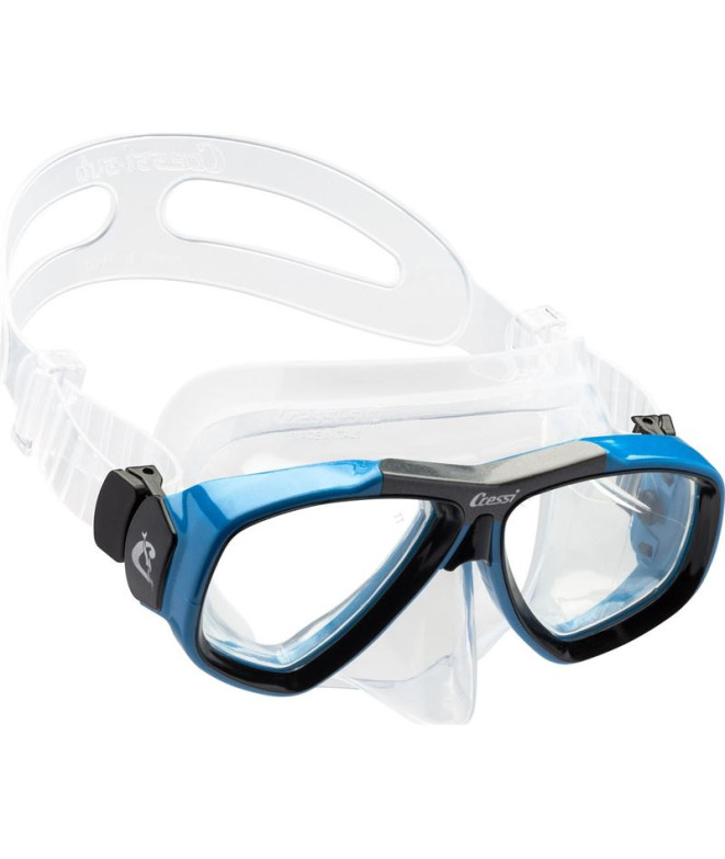 Máscara para Buceo Cressi Focus Unisex Transparente-Azul