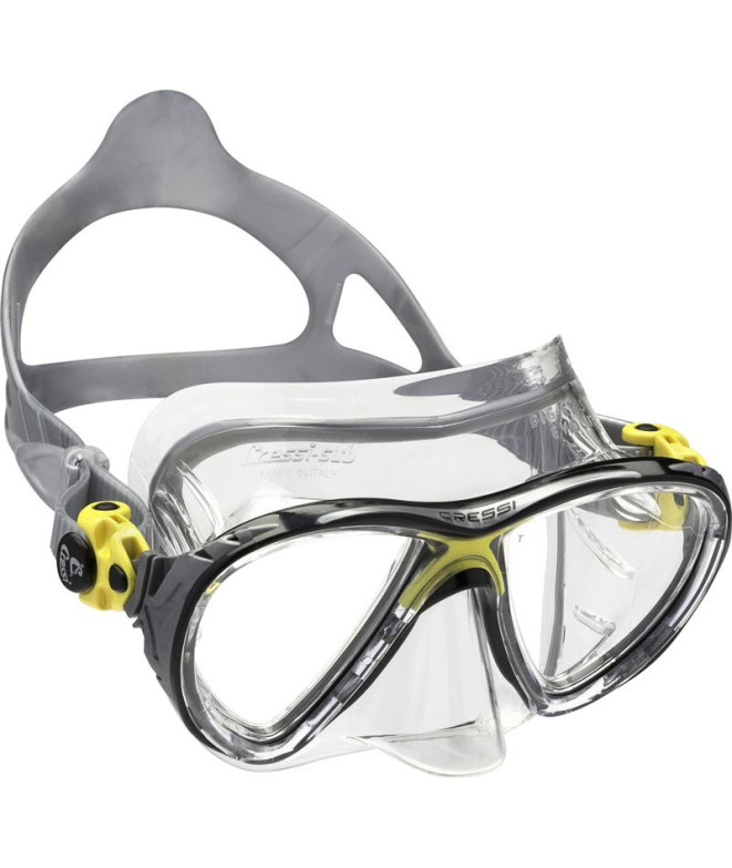 Máscara para Buceo Cressi Evo Big Eyes Unisex Crystal Amarillo