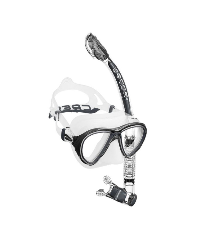Kit para Buceo Cressi Quantum + Itaca Ultra Dry Unisex Transparente-Negro