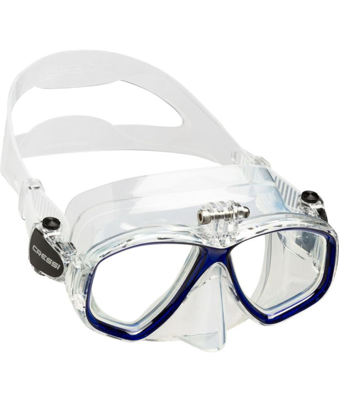 Máscara para Buceo Cressi Action Unisex Transparente-Azul