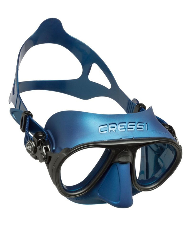 Mergulho Unissex Máscara para Cressi Calibro Metal Blue