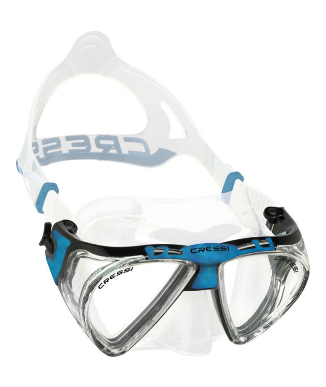 Máscara para Buceo Cressi Penta Plus Unisex Transparente-Azul