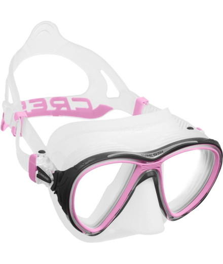 Masque pour Plongée Cressi Quantum Unisexe Transparent-Rose