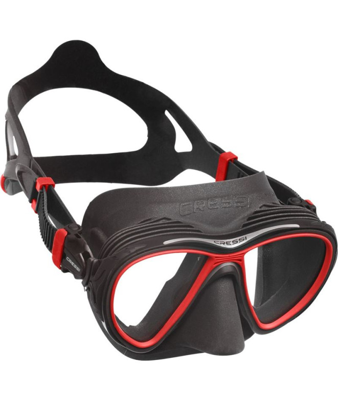 Máscara para Buceo Cressi Quantum Unisex Dark-Rojo