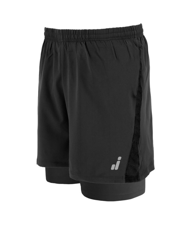 Pantalones Joluvi Mesh Duo Negro Hombre