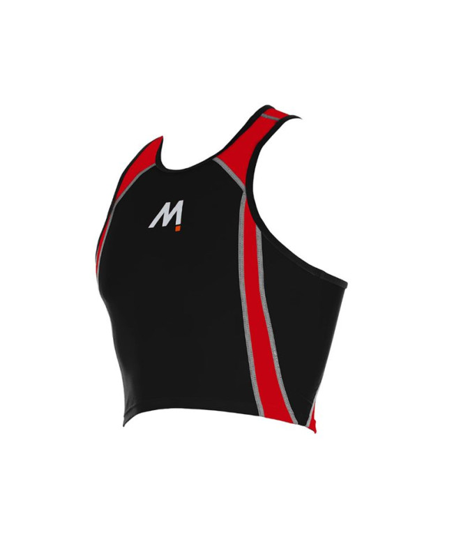 Bikini Natation Mosconi Haut de Triathlon Noir - Rouge Homme