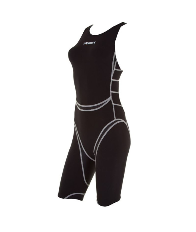 Mono de Triatlón Mosconi Tri Shar Ef Negro - Gris Perla Mujer