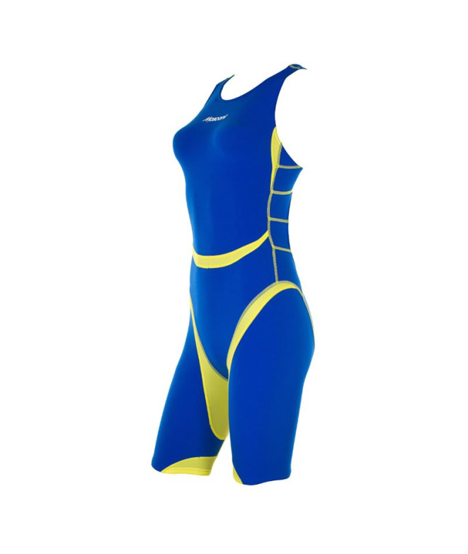 Macaco Mosconi triatlo Tri Shar Ef Azul Royal - Amarelo Mulher