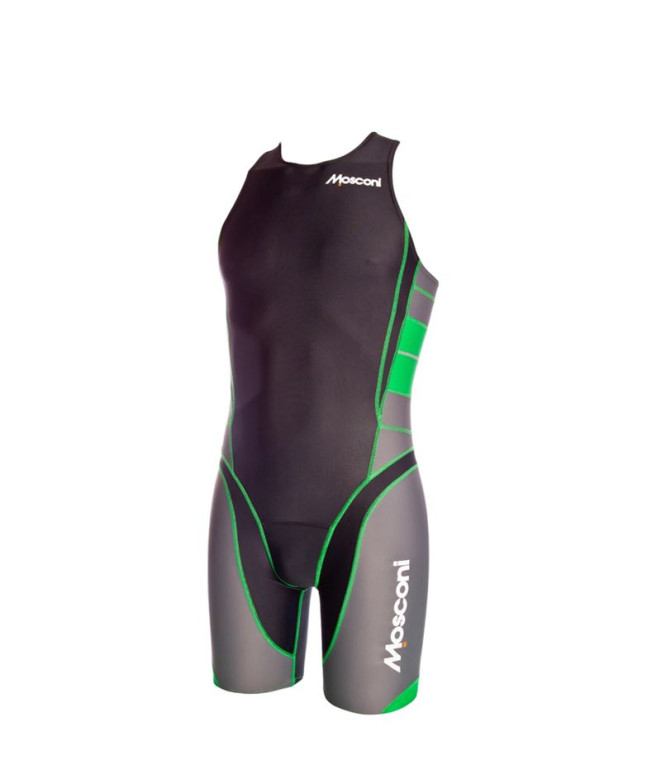 Mono de Triatlón Mosconi Master Negro - Antracita Hombre
