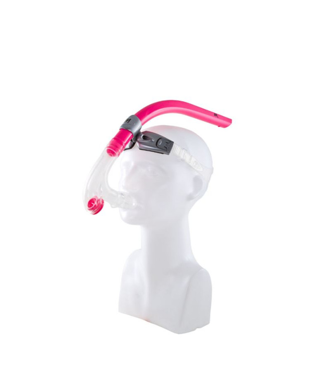 Tubo de Snorkel Mosconi Respirador Frontal Pro Rosa Neon - Gris Perla