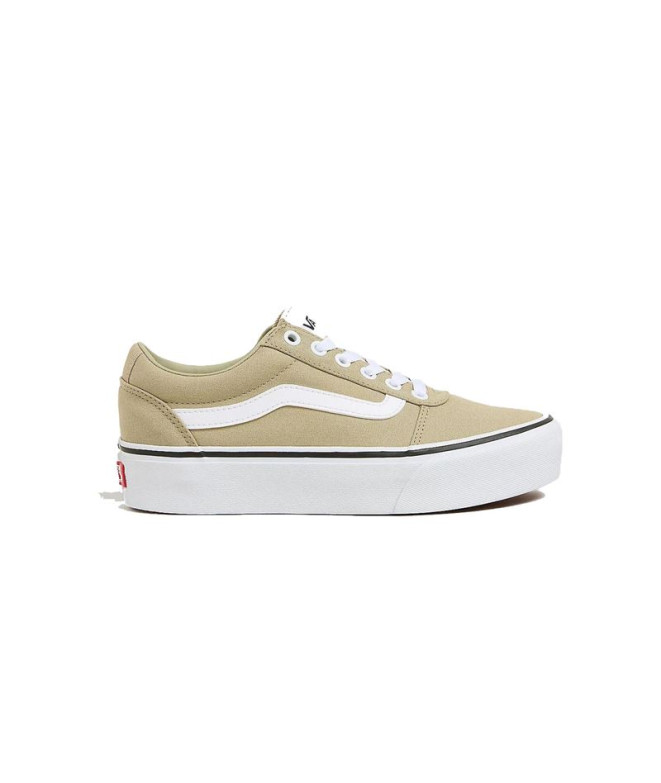 Chaussures Vans Femme Ward Platform Cnvs Elm Beige