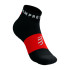 Meias Trail da Compressport Ultra Low Preto/Branco