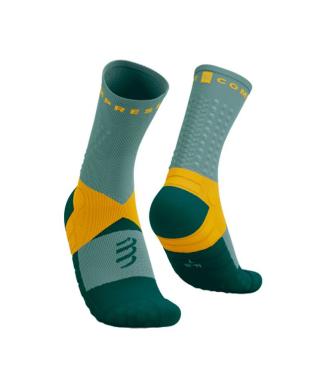 Meias Trail Trail da Compressport Ultra V2.0 Cinzento Ardósia