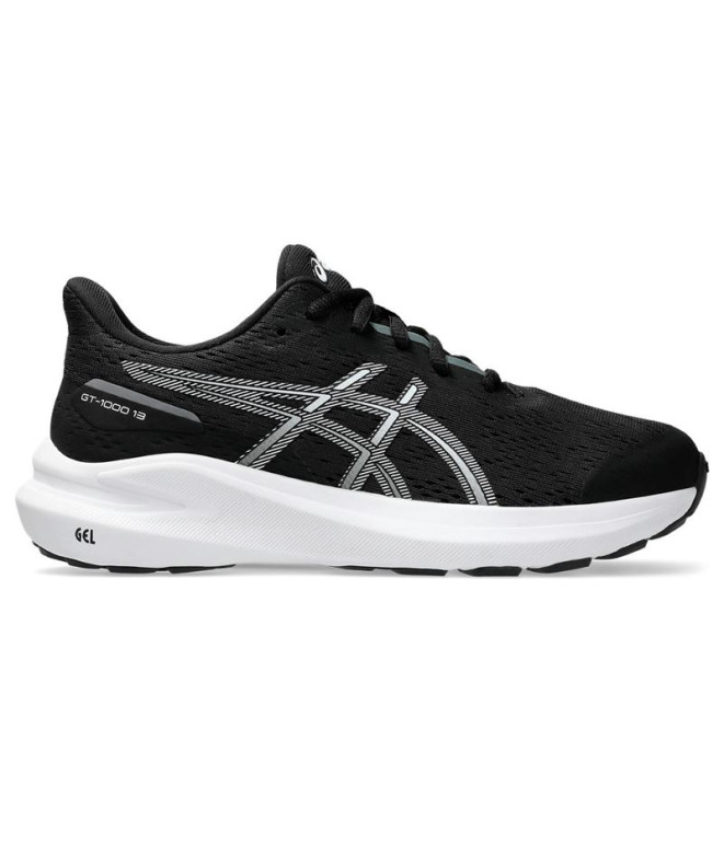 Zapatillas de Running ASICS Gt-1000 13 Gs Infantil Negro