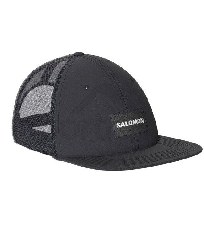 Gorra Salomon Flat Cap Deep Negro