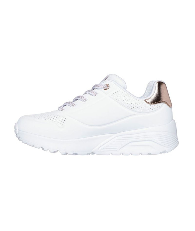 Chaussures Skechers Uno Lite Fille Blanc
