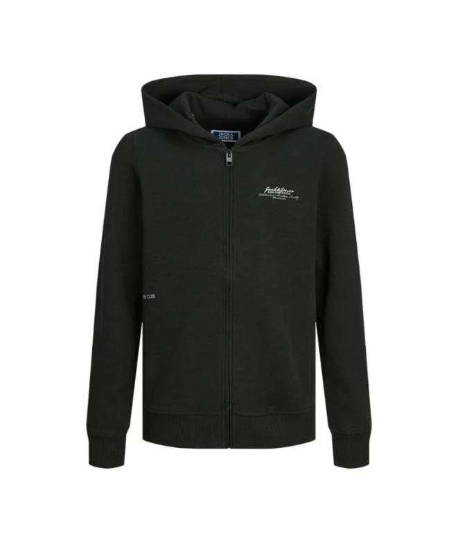 Casaco Jack and Jones grande B2S Logo Zip Preto Menino