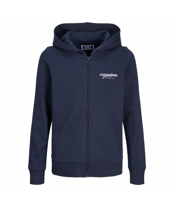 Moletom Jack and Jones Jjalvis Sweat Zip Navy Blazer Infantil