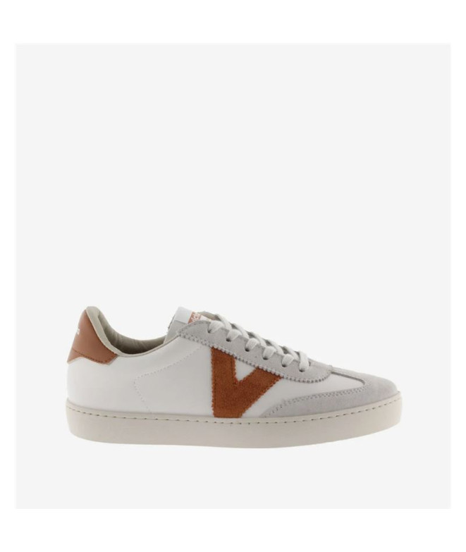 Zapatillas Victoria Berlin Ciclista Efecto Piel & Serraje Mujer Teja