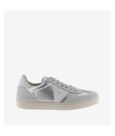Zapatillas Victoria Berlín Ciclista Metalizado Mujer Plata