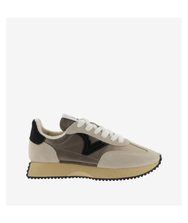 Zapatillas Victoria Cosmos Nylon Metal Mujer Beige