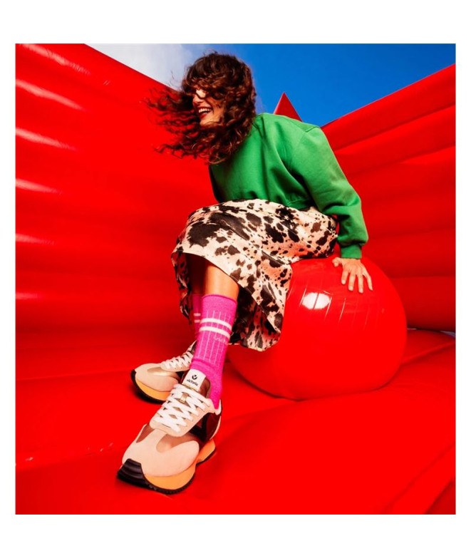 Sapatilhas Mulher Victoria Cosmos Nylon Metal Bege