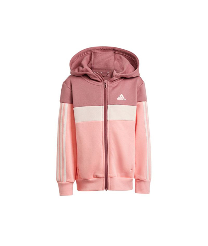 adidas Enfant Tracksuit Little Tiberio 3-Stripes Colorblock Fleece Rose