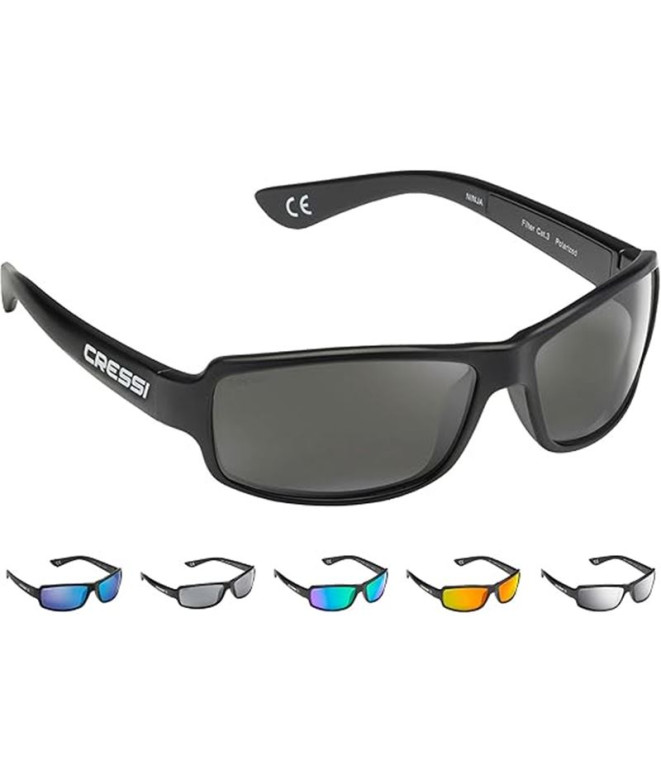 Gafas Cressi Ninja Floating Negro Brillante