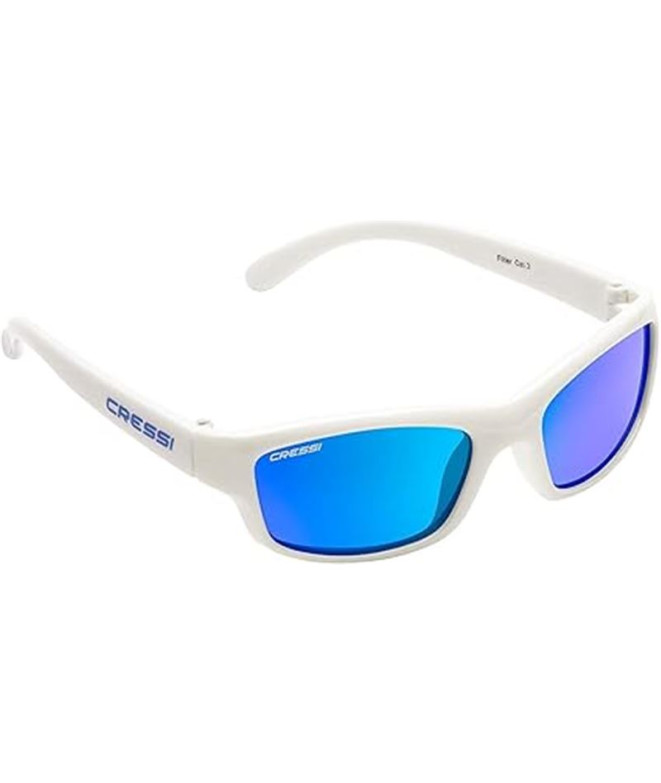 Gafas Cressi Yogi blanco-espejo azul