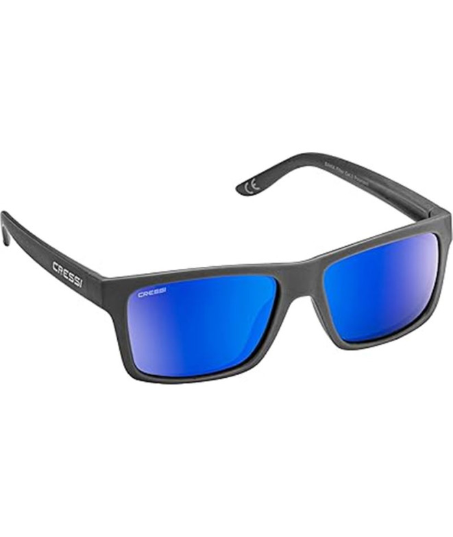 Lunettes de protection Cressi Bahia à verres en carbone miroir bleu