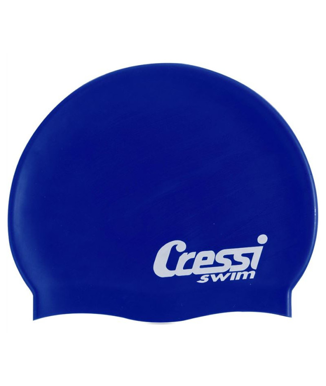 Bonnet natation de Cressi Silicone Bleu roi