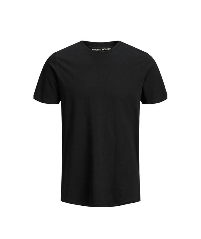 Camiseta Jack and Jones eorganic Basic O-Ne 3Pk Mp Black Hombre