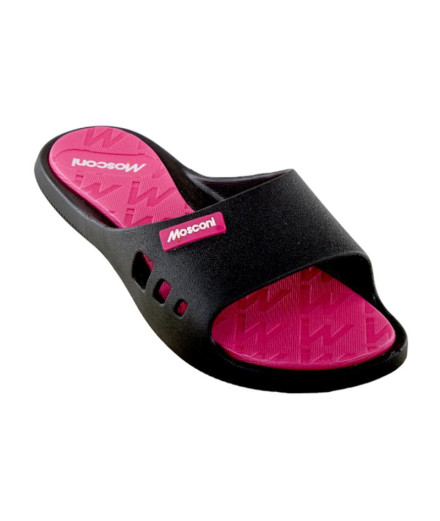 Chinelos Mosconi Preto Olímpico - Fuxia Mulher