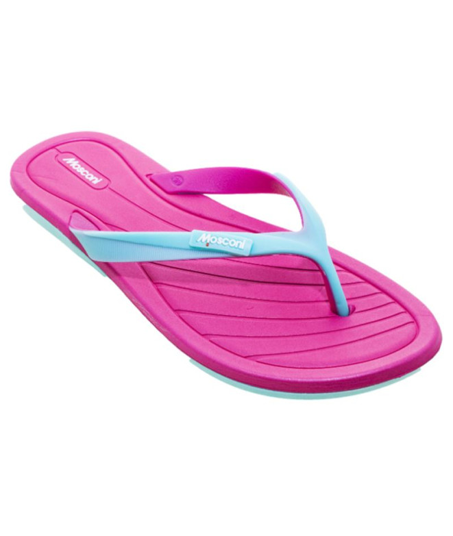Chanclas Mosconi Finger 2.0 Fuxia - Azul Celeste Mujer