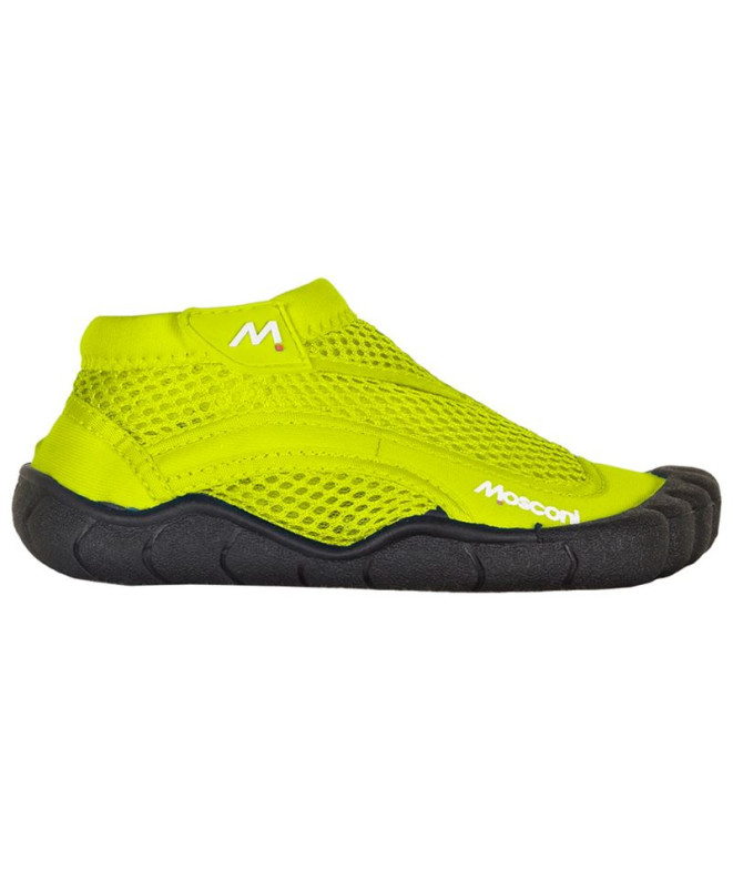 Meias de neoprene Mosconi Aquafinger Amarelo néon - Preto Infantil