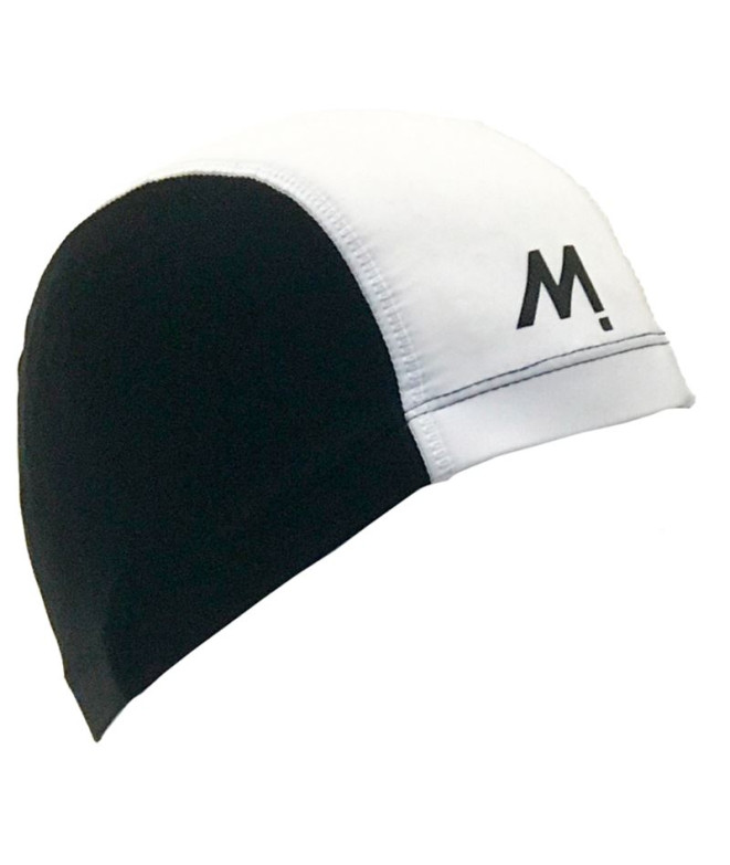 Bonnet natation Mosconi Enfant de Lycra Band Noir-Blanc