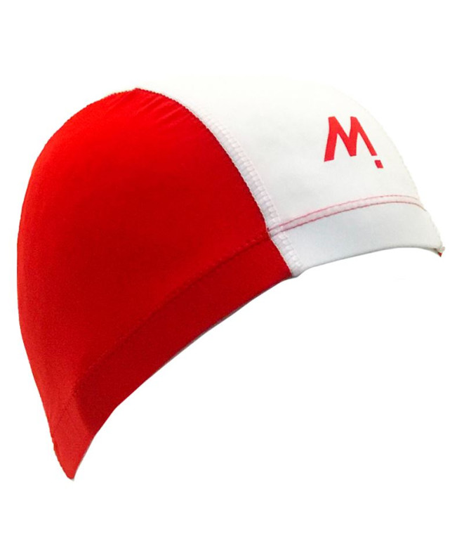 Bonnet natation Mosconi Enfant de Lycra Band Rouge-Blanc