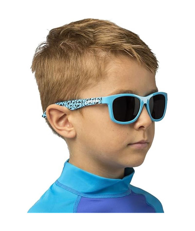 Cressi Kiddo orcas goggles blue-smoked lens