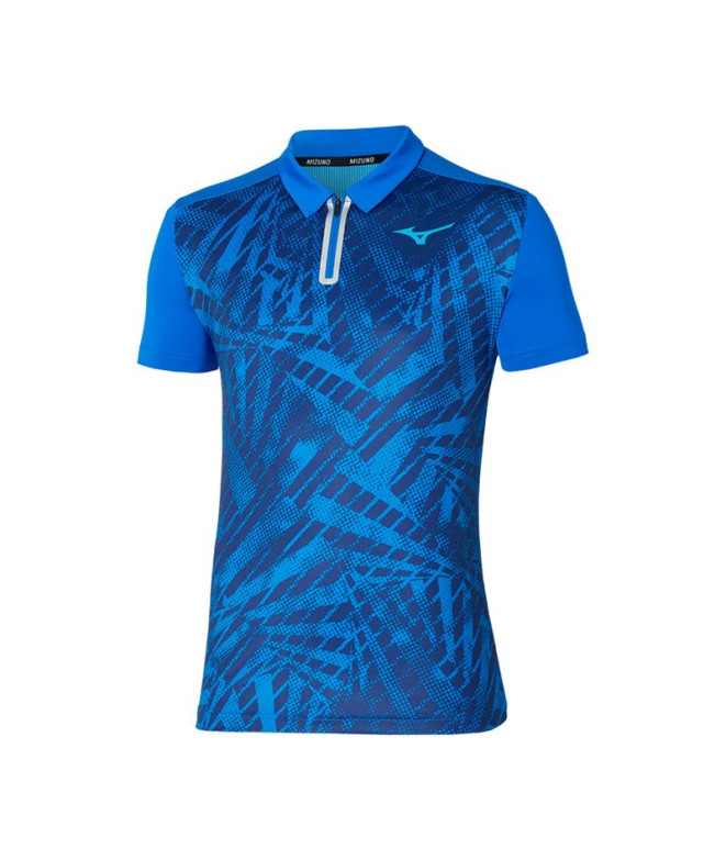 Polo Mizuno Polo Homem de Padel Mugen Shadow Blue