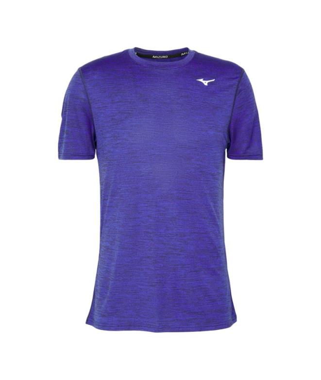 Camiseta Fitness Mizuno Homem por Impulse Core Tee Azul-marinho