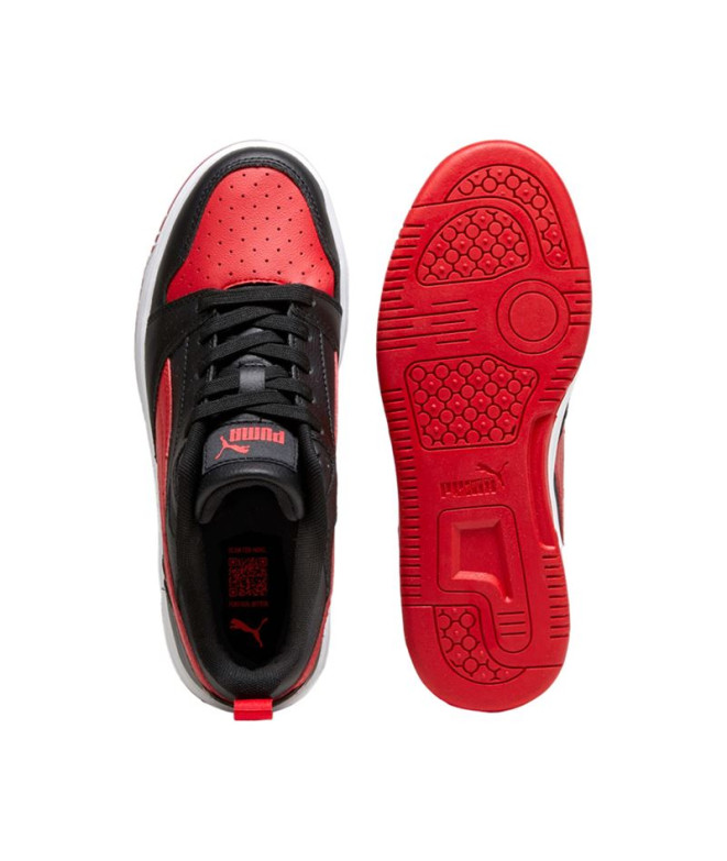 Chaussures Puma Rebound V6 Noir Pour Enfant