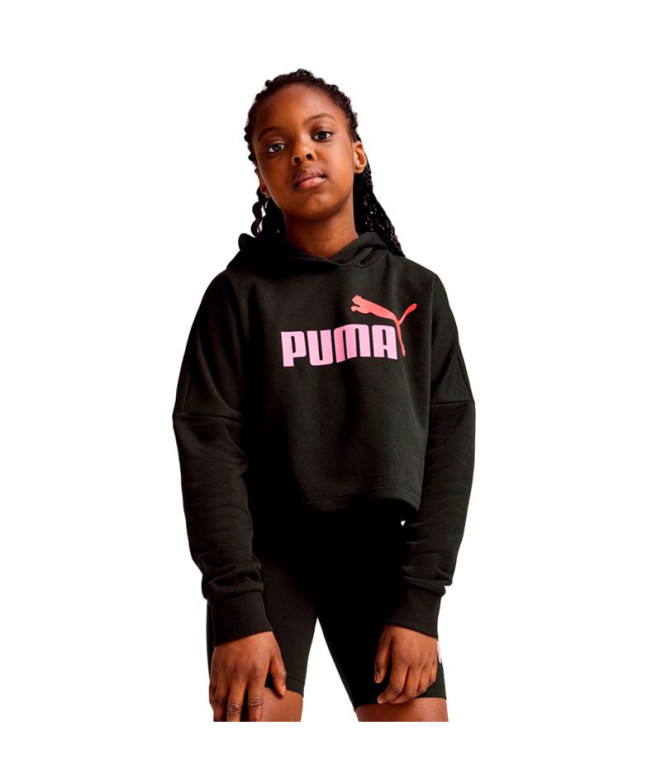 Sweat Puma Ess Logo Cropped Hoodie G Fille