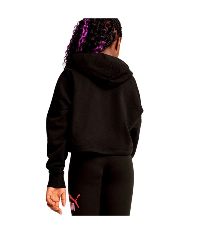 Sweat Puma Ess Logo Cropped Hoodie G Fille