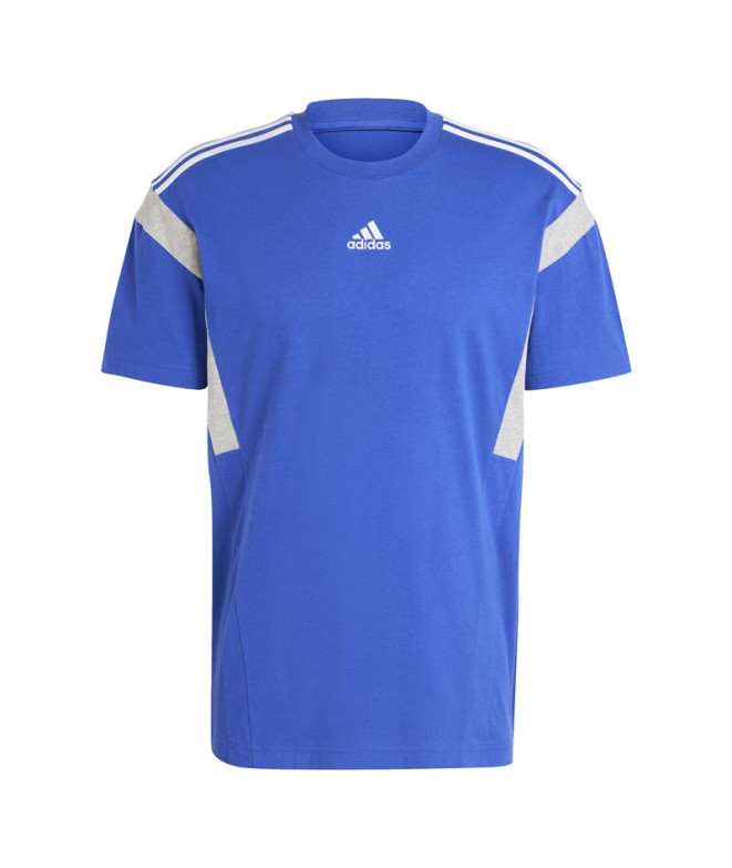 Camiseta adidas Colorblock Hombre Azul