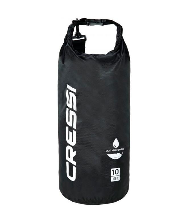 Bolsa Cressi Dry Pvc Tek preto 10lts