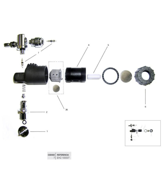 Valvula Avisador Direct System Pro Cressi