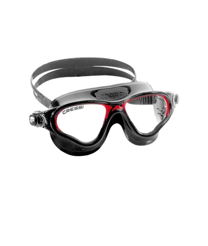 Cressi Cobra Dark Goggles Noir - Rouge