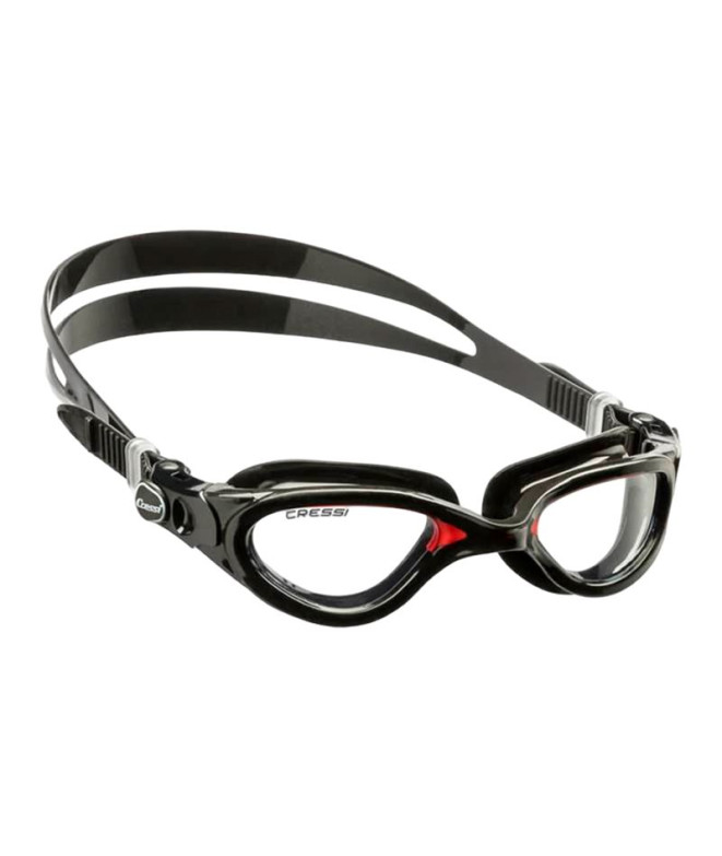 Gafas Flash Dark Cressi Negro - Rojo Transparente