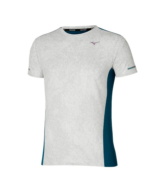 Camiseta Running Mizuno Homem de Premium Aero Tee Branco